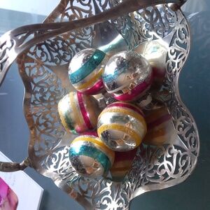 Vintage Starbrite Mercury Glass Christmas Ornaments